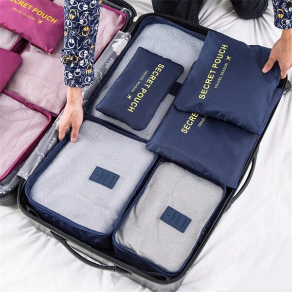 Organizador de Mala de Viagem - Kit 6 Peças