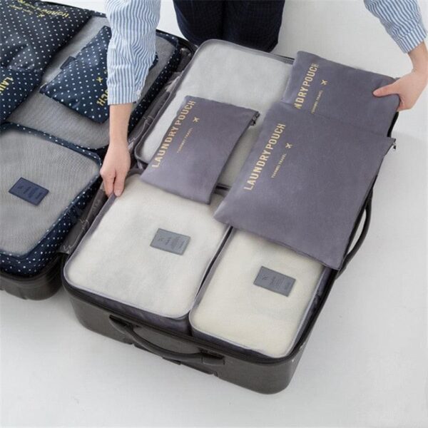 Organizador de Mala de Viagem - Kit 6 Peças