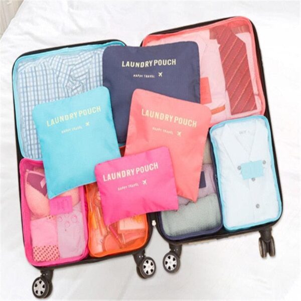 Organizador de Mala de Viagem - Kit 6 Peças
