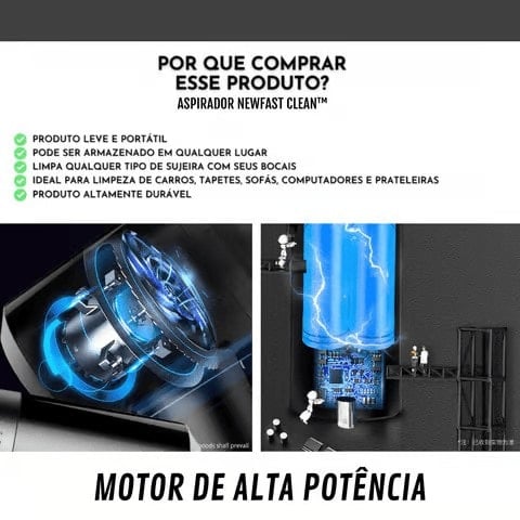 aspirador de pó automotivo newfast ilarone