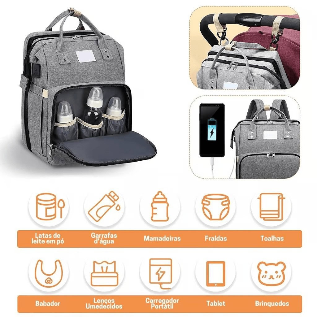 bolsa vira berço portátil 3 ilarone